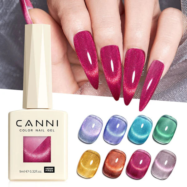 CANNI HEMA & TPO Free - Cat Eye gélový lak 9ml – Galaxy Gaze - 8032