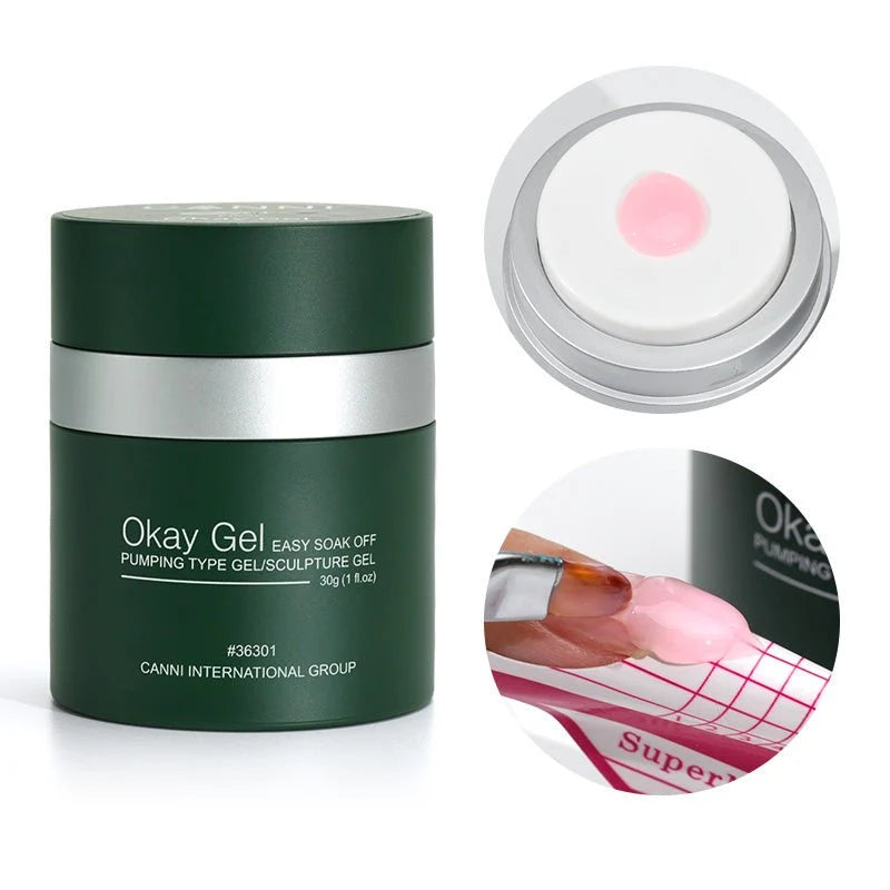 CANNI OKay Gel samovyrovnávací stavebný gél 30 g – Ay01 Clear