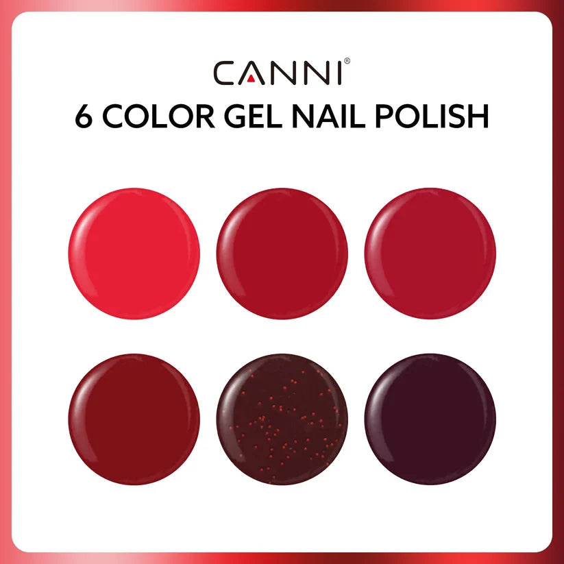 CANNI HEMA & TPO Free UV/LED sada gélových lakov 6x9ml - 2309