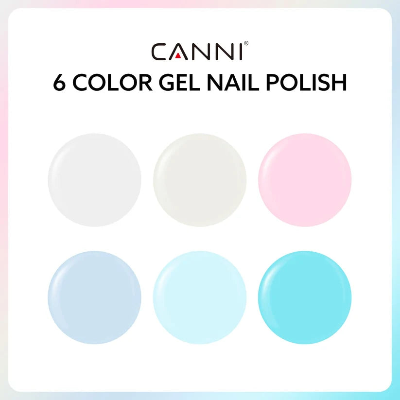 CANNI HEMA & TPO Free UV/LED sada gélových lakov 6x9ml - 2319