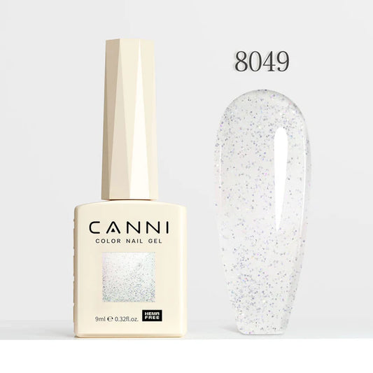 CANNI HEMA-FREE & TPO-FREE Glitter Gélový Lak 9 ml – Fairy Glitter Series - 8049