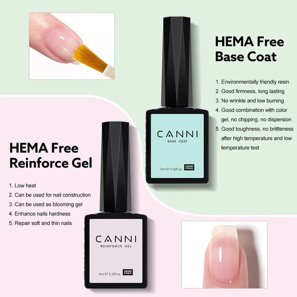 CANNI HEMA-Free Technická sada na gél lak 6×9 ml – 2300