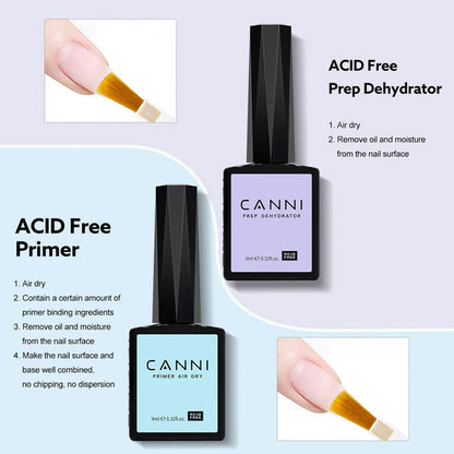 CANNI HEMA-Free Technická sada na gél lak 6×9 ml – 2300