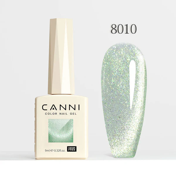 CANNI HEMA & TPO Free - Cat Eye gélový lak 9ml – Pink Planet Series - 8010