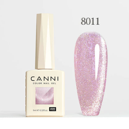 CANNI HEMA & TPO Free - Cat Eye gélový lak 9ml – Pink Planet Series - 8011
