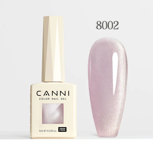 CANNI HEMA & TPO Free - Cat Eye gélový lak 9ml - Shimmer Velvet Series - 8002