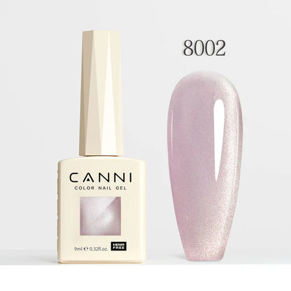 CANNI HEMA & TPO Free - Cat Eye gélový lak 9ml - Shimmer Velvet Series - 8002