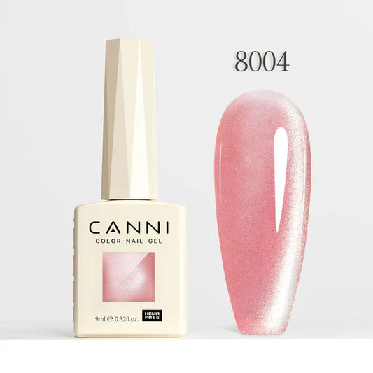 CANNI HEMA & TPO Free - Cat Eye gélový lak 9ml - Shimmer Velvet Series - 8004