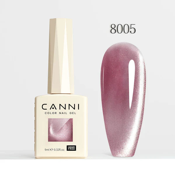 CANNI HEMA & TPO Free - Cat Eye gélový lak 9ml - Shimmer Velvet Series - 8005