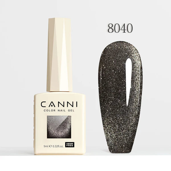 CANNI HEMA & TPO Free - Cat Eye gélový lak 9ml – Interstellar Series - 8040