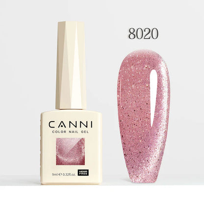 CANNI HEMA & TPO Free - Cat Eye gélový lak 9ml – Iridescent Dream Series - 8020