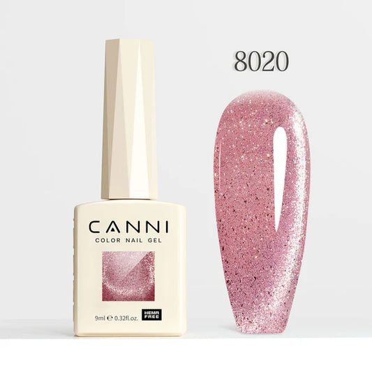 CANNI HEMA & TPO Free - Cat Eye gélový lak 9ml – Iridescent Dream Series - 8020