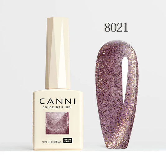 CANNI HEMA & TPO Free - Cat Eye gélový lak 9ml – Iridescent Dream Series - 8021