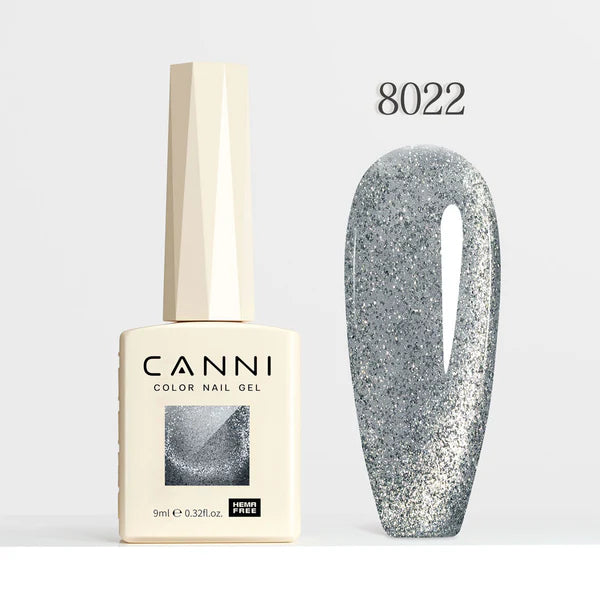CANNI HEMA & TPO Free - Cat Eye gélový lak 9ml – Iridescent Dream Series - 8022