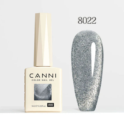 CANNI HEMA & TPO Free - Cat Eye gélový lak 9ml – Iridescent Dream Series - 8022