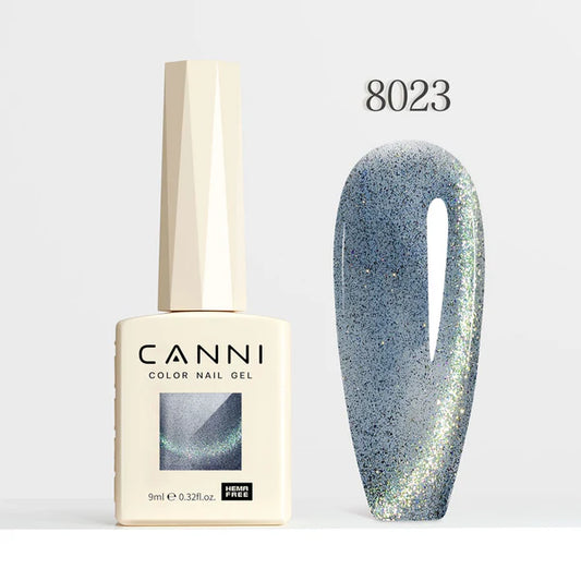 CANNI HEMA & TPO Free - Cat Eye gélový lak 9ml – Iridescent Dream Series - 8023