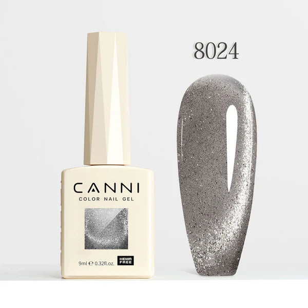 CANNI HEMA & TPO Free - Cat Eye gélový lak 9ml – Iridescent Dream Series - 8024