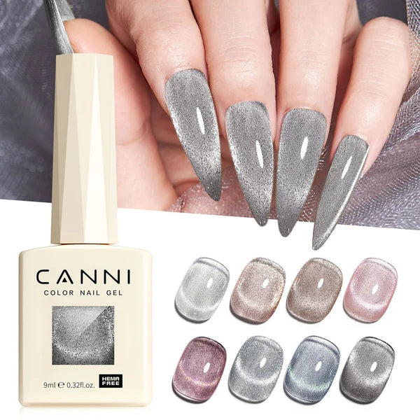 CANNI HEMA & TPO Free - Cat Eye gélový lak 9ml – Iridescent Dream Series - 8017