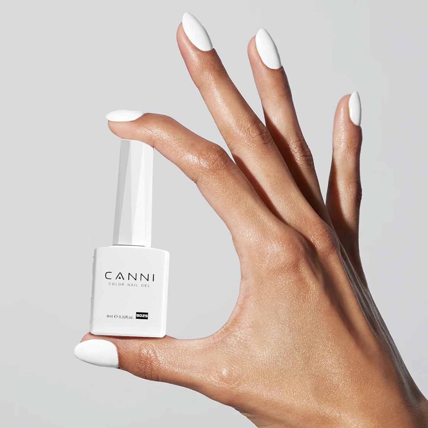 CANNI HEMA & TPO Free UVLED gélový lak 9 ml – 9025 (Biela)