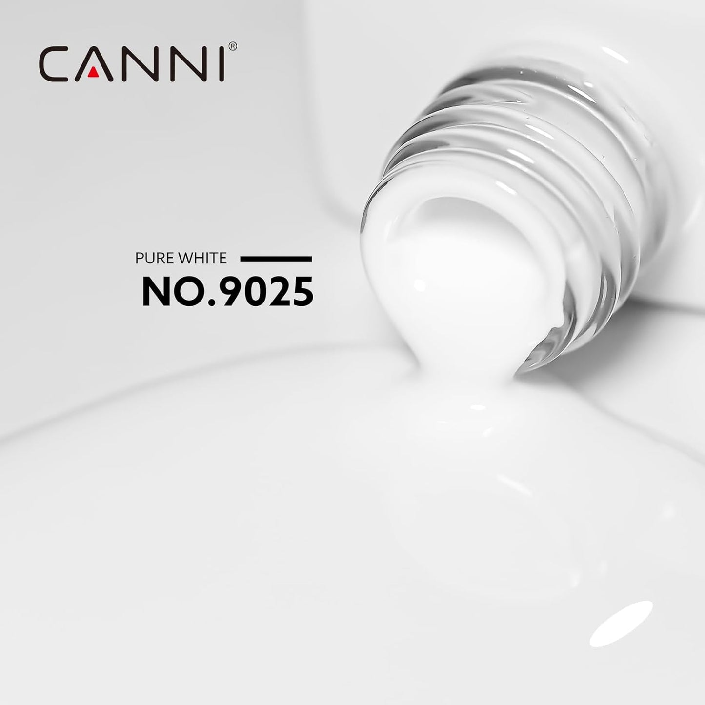 CANNI HEMA & TPO Free UVLED gélový lak 9 ml – 9025 (Biela)
