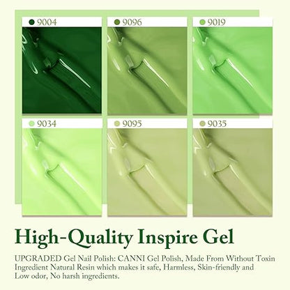 CANNI HEMA & TPO Free UV/LED sada gélových lakov 6x9ml - 2314