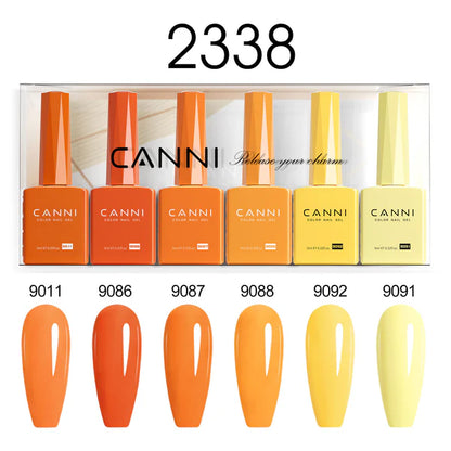 CANNI HEMA & TPO Free UV/LED sada gélových lakov 6x9ml - 2338