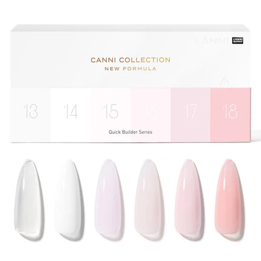 CANNI Quick Builder – stavebný gél set (6×9 ml) Q1