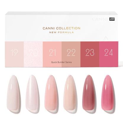 CANNI Quick Builder – stavebný gél set (6×9 ml) Q2
