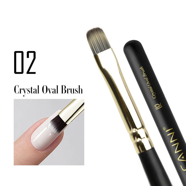 Canni Crystal Oval Brush 02