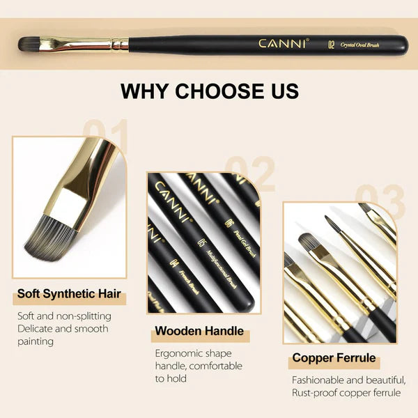 Canni Oval Flat Brush 03