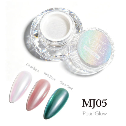 CANNI chrómový prášok na nechty – Pearl Glow – MJ05 – 0,3 g