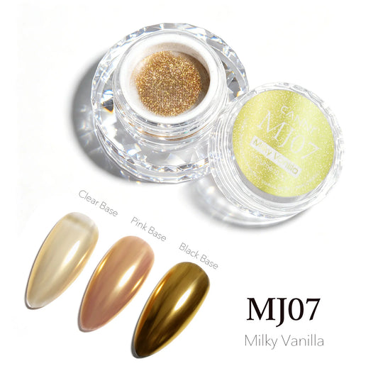 CANNI chrómový prášok na nechty – Milky Vanilla – MJ07 – 0,3 g