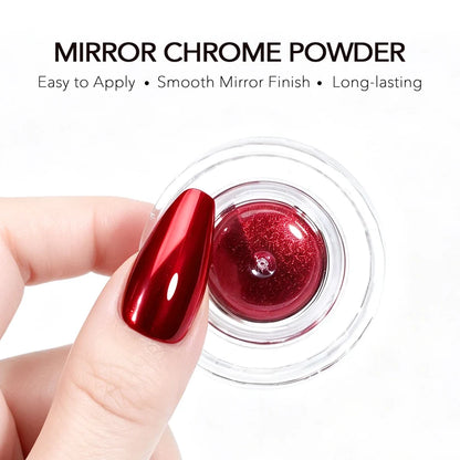 CANNI chrómový prášok na nechty – Glossy Silver – MJ10 – 0,3 g