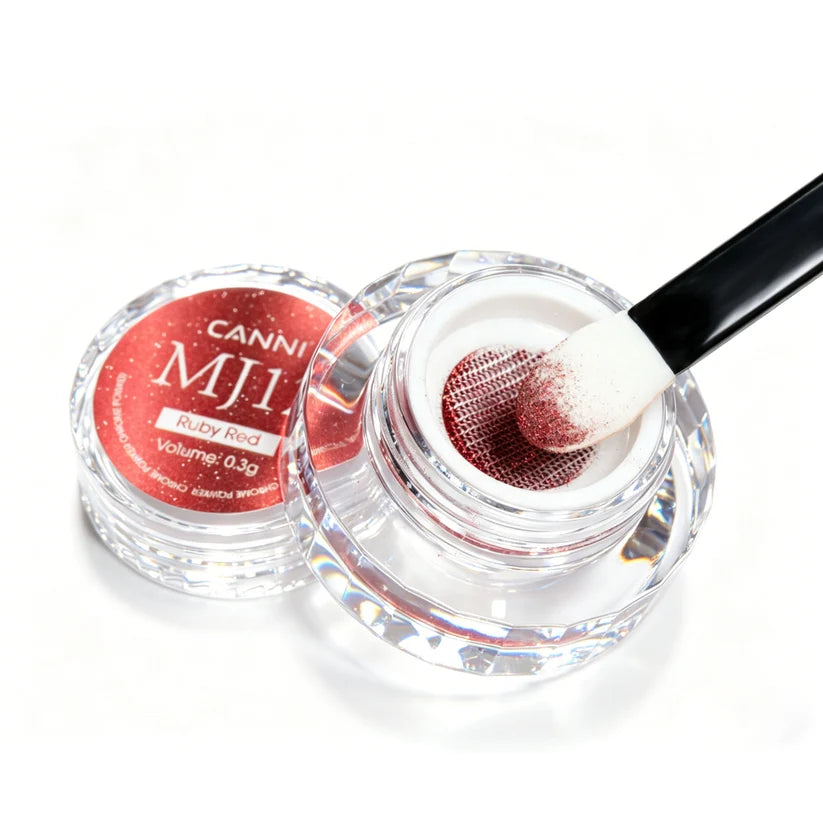 CANNI chrómový prášok na nechty – Glossy Silver – MJ10 – 0,3 g