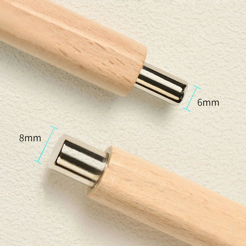CANNI obojstranný magnet na Cat Eye nechty – drevená rukoväť, 6/8 mm
