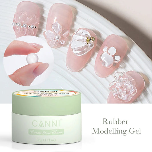CANNI Rubber Modelling Gel – priehľadný 3D modelovací gél, 28 g
