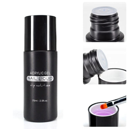 CANNI Nail Liquid – tekutina na polygél a akrylgél, Slip Solution – 75 ml